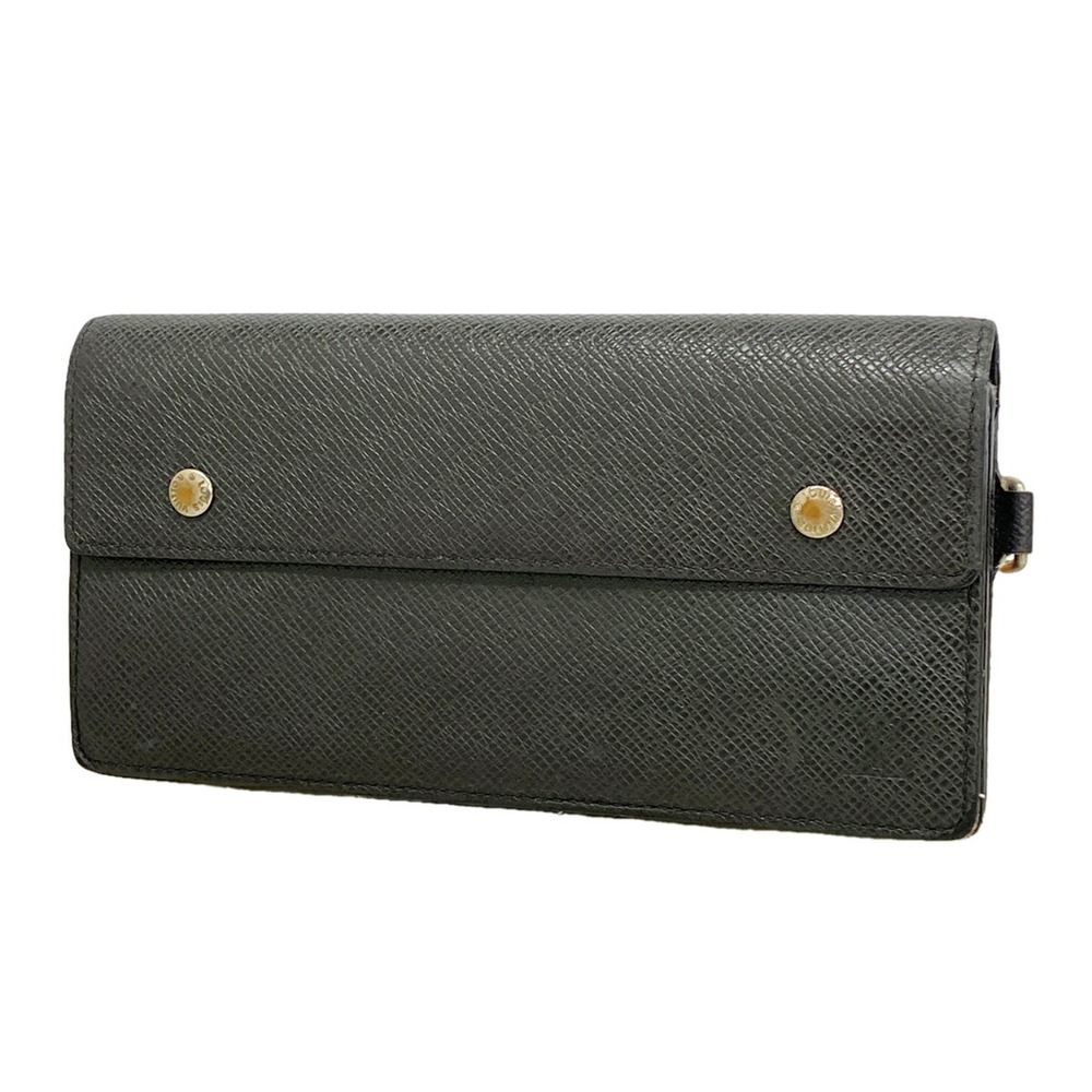 Louis Vuitton Taiga Portefeuille Accordion Long Wallet M30992 Ardoise Men's